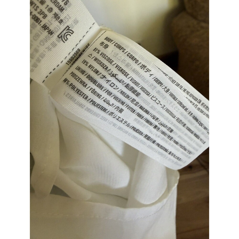 Abercrombie & Fitch Toile Tropical Beach Scene Maxi Dress M Tall Halter Tiered - Picture 6 of 8
